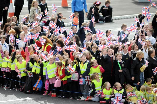 The Queen opens the Tyne Tunnel 2 but do you recognise the children taking part in the day's events?