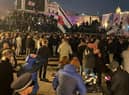Trafalgar Square on Saturday night was awash with Newcastle United supporters.
