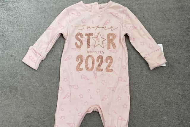 Born in 2022 sleepsuit