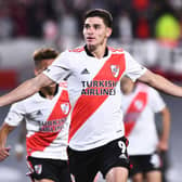 Julian Alvarez of River Plate is a target for Newcastle United and Manchester United (Photo by Rodrigo Valle/Getty Images)