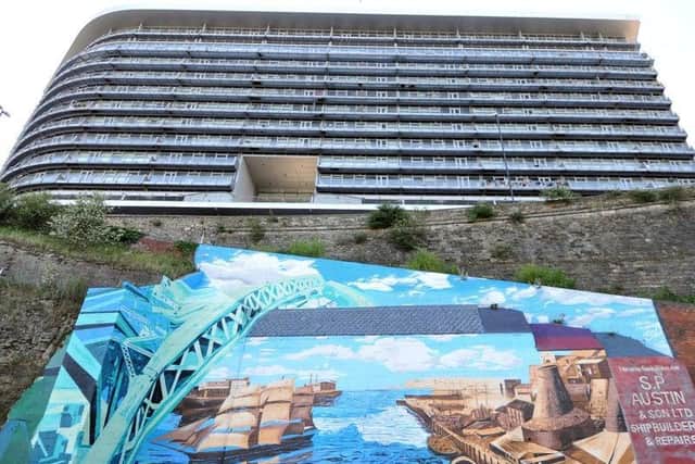 A tribute to Sunderland's shipbuilding past.