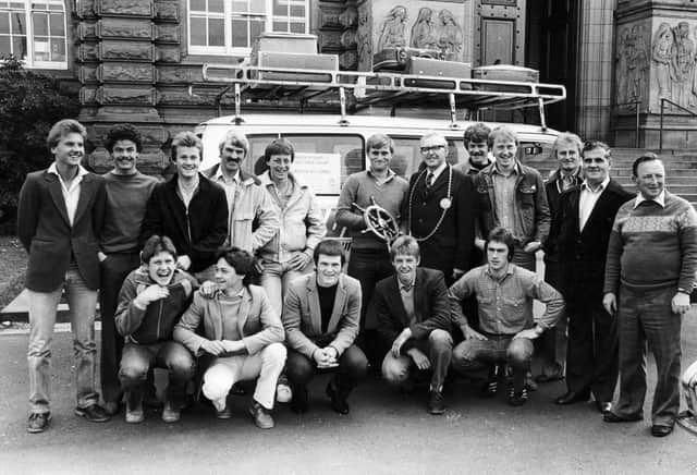 Young people from Wuppertal visit South Shields Town Hall.