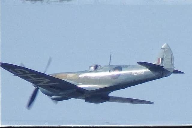 A close up view of the Spitfire over Shields on September 22. Picture Mark Moore.