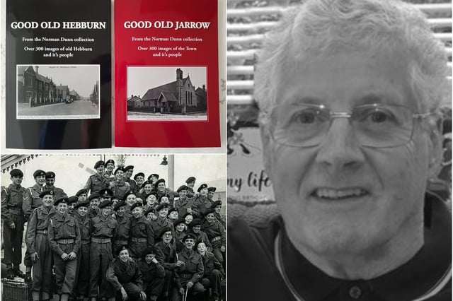 Norman Dunn and some of the new books he has published.