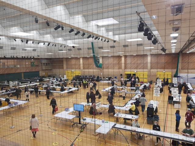 The South Tyneside Council election count 2021