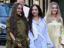 From left to right, Little Mix stars Leigh-Anne Pinnock, Jade Thirlwall and Perrie Edwards. Picture: PA.