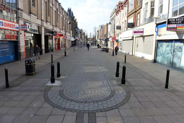 King Street, South Shields, during new government lockdown rules