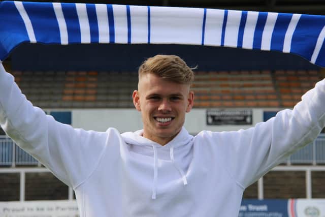 Lewis Cass has signed for Hartlepool United on loan (photo: Alex Chandy).