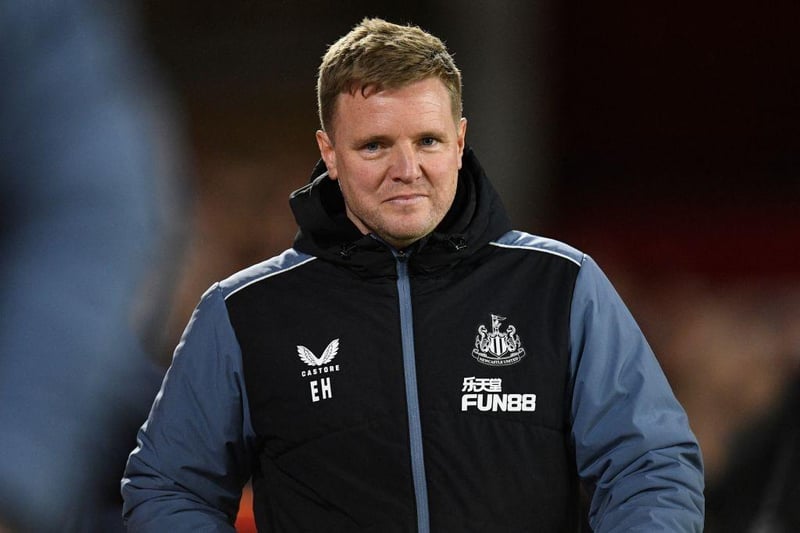 Where does Eddie Howe rank in this list? (Photo by OLI SCARFF/AFP via Getty Images)