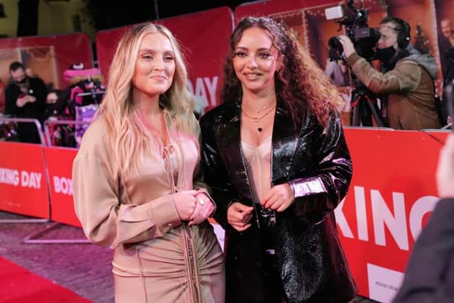Little Mix stars Perrie and Jade.