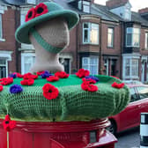The Remembrance postbox topper in Stanhope Road, South Shields, created by Janice Welsh. Picture: Janice Welsh.