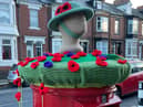 The Remembrance postbox topper in Stanhope Road, South Shields, created by Janice Welsh. Picture: Janice Welsh.