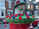 The Remembrance postbox topper in Stanhope Road, South Shields, created by Janice Welsh. Picture: Janice Welsh.