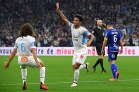 Newcastle are reportedly interested in Boubacar Kamara (Photo by Nicolas TUCAT / AFP) (Photo by NICOLAS TUCAT/AFP via Getty Images)