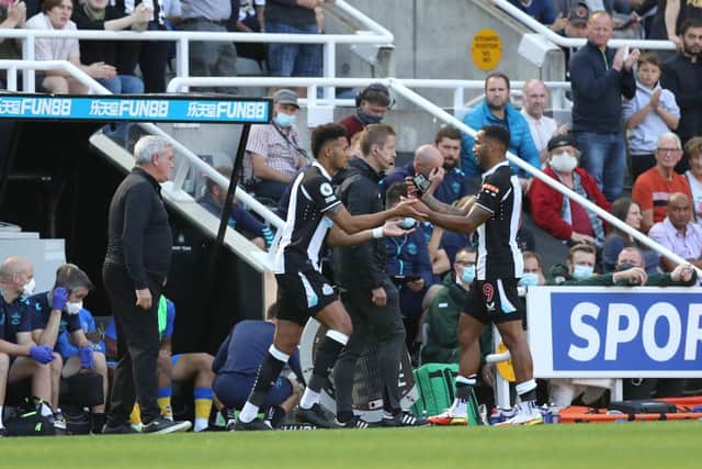 Callum Wilson is replaced by Joelinton.