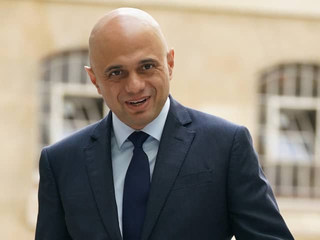 Health Secretary Sajid Javid as he arrives at BBC Broadcasting House on Sunday, September 12. Photo credit should read: Yui Mok/PA Wire