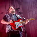 Rag n Bone man performing at Hardwick Hall festival