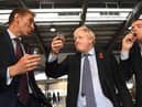 Glass half full? Prime Minister Boris Johnson.