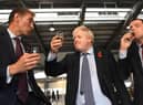 Glass half full? Prime Minister Boris Johnson.