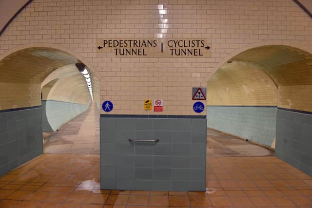 Work on the pedestrian and cycle tunnels has gone years past what was expected.