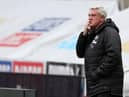 Newcastle United head coach Steve Bruce. (Photo by SCOTT HEPPELL/POOL/AFP via Getty Images)