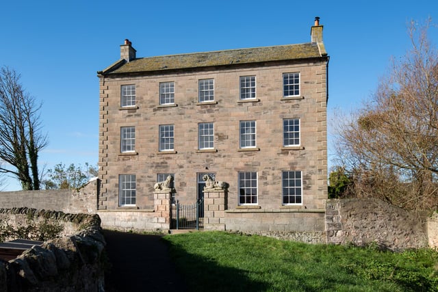 The Lions House, reputedly the highest in Berwick.