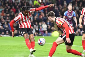 Pierre Ekwah playing for Sunderland against Burnley. Photo: Frank Reid