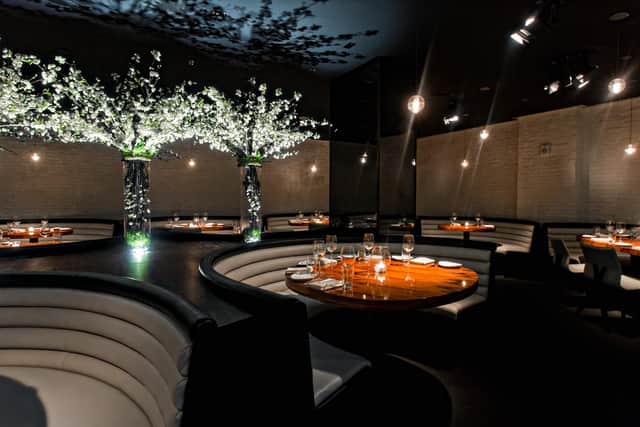The smart and trendy interior at STK Steakhouse. Image: STK Steakhouse