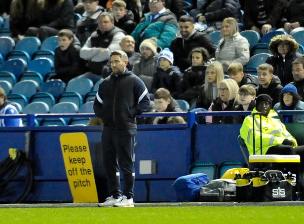 Lee Johnson on the touchline at Sheffield Wednesday.