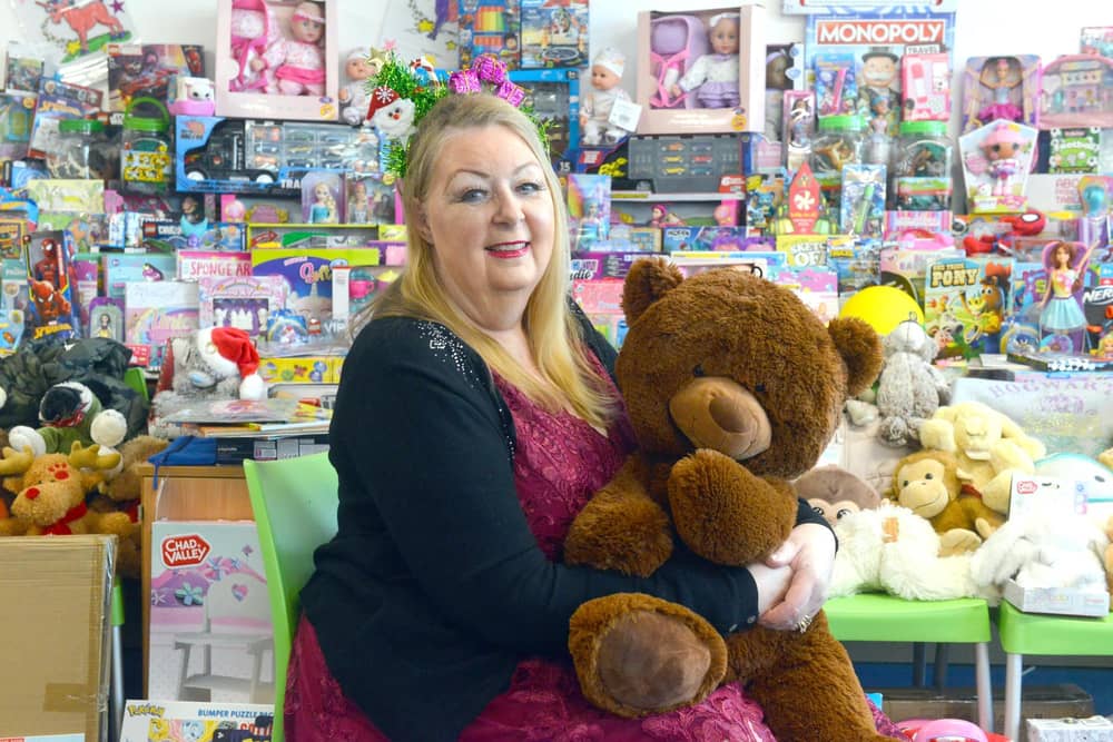 Hope 4 Kidz founder Viv Watts with just some of the toys you donated.