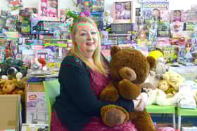 Hope 4 Kidz founder Viv Watts with just some of the toys you donated.