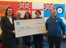 From left: Jade Hutchinson of Co-op Funeralcare, Paul Boyle from Veterans Response< Caroline Collinge and Amanda Lenney of the Co-op and Ian Driver of Veteran’s Response.