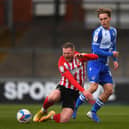 Aiden O’Brien of Sunderland is fouled by Luke McCormick of Bristol Rovers during the Sky Bet League One match.