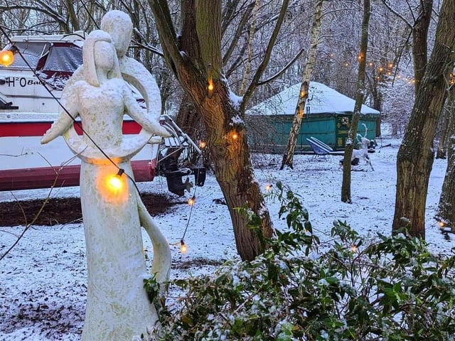 A beautiful wintry scene.