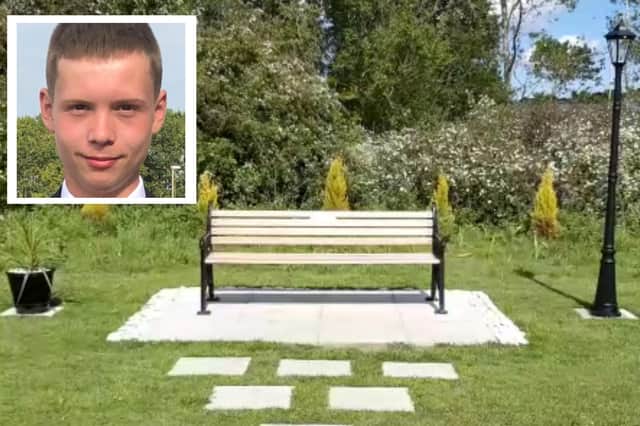 Steven's family have been left devastated after a memorial to the 19-year-old was damaged.