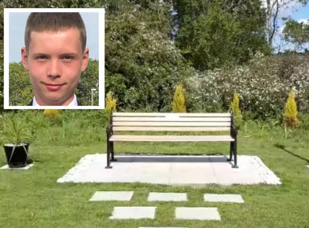 Steven's family have been left devastated after a memorial to the 19-year-old was damaged.