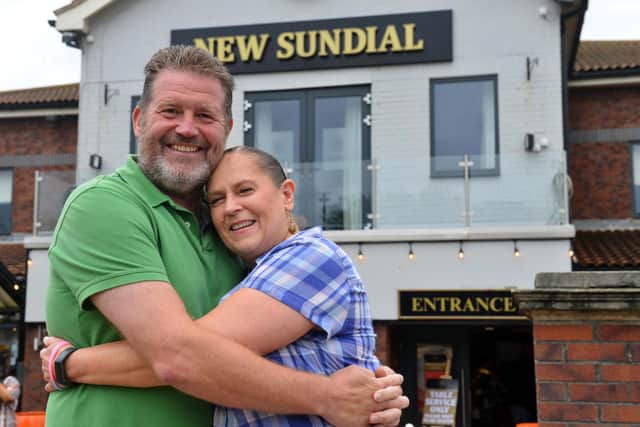 Keith and Jennifer Smith celebrating their 28th wedding anniversary at the New Sundial, where they celebrate every year.