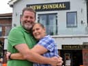 Keith and Jennifer Smith celebrating their 28th wedding anniversary at the New Sundial, where they celebrate every year.
