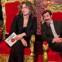 Junior Taskmaster host Rose Matafeo with her assistant Mike Wozniak (Picture: Rob Parfitt/Channel 4)