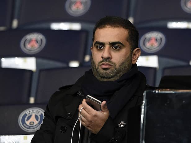 Yousef al-Obaidly, president de BeIN Sports France, attends the UEFA Champions League group A football match between Paris-Saint-Germain (PSG) and Shakhtar Donetsk at the Parc des Princes stadium in Paris on December 8, 2015.
