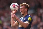 Dan Burn of Newcastle during the Premier League match between Brentford FC and Newcastle United at Brentford Community Stadium on April 08, 2023 in Brentford, England. (Photo by Alex Pantling/Getty Images)