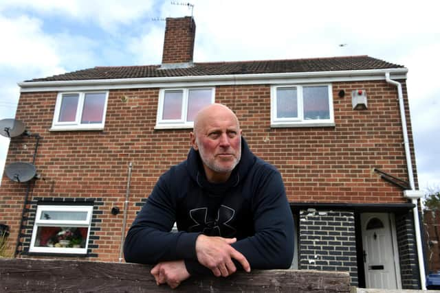 Dave Bass is having problems with South Tyneside Homes over a problem roof.