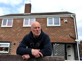 Dave Bass is having problems with South Tyneside Homes over a problem roof.