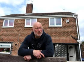 Dave Bass is having problems with South Tyneside Homes over a problem roof.