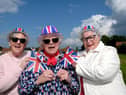People out celebrating the coronation