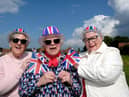 People out celebrating the coronation