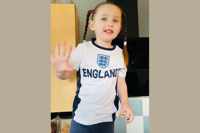 Could Kiona, age 3, be predicting five England goals?