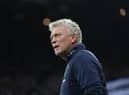 David Moyes, Manager of West Ham United, looks on prior to the Premier League match between Newcastle United and West Ham United at St. James Park on February 04, 2023 in Newcastle upon Tyne, England. (Photo by Ian MacNicol/Getty Images)