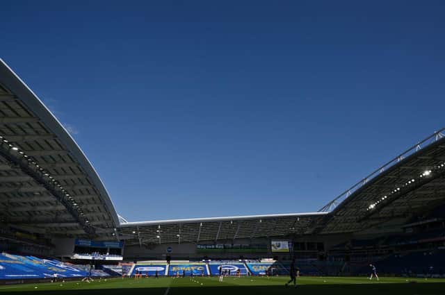 The Amex Stadium ahead of Brighton and Hove Albion's game against Newcastle United last month.