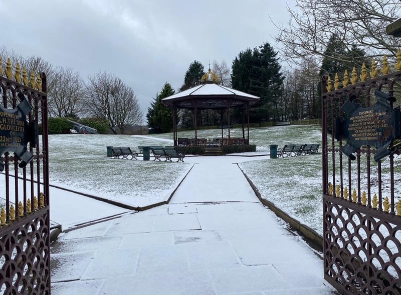 Beamish Museum in County Durham was hit with wintry weather this week.